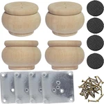 2 Inch Wooden Furniture Legs, Solid Unpainted Replacement. Fixed Price $25.95.