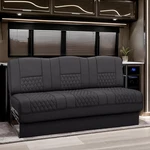 Qualitex Gravitas Rv Sofa Bed, 66" Wide, Black. Fixed Price $1619.00.