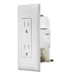 Rv Designer S811, Self Contained Dual Outlet With Cover Plate, White, Ac. Fixed Price $24.89.