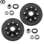 For 7000LBS Trailer Axle Pair Of Brake Hub Drum Kit 8 On 6.5" Bc 12"X2". Fixed Price $150.14.