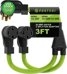 Amp Splitter Adapter Nema 14-30P To 14-50R 4-PRONG Heavy-duty 10 Awg 3FT. Fixed Price $56.99.