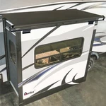 Awnlux 7FT Rv Camper Trailer Slide Topper Awning-assemblies, Black Frame. Fixed Price $179.99.