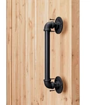 Smartstandard 11 Pipe Barn Door Handle, Black Rustic Piece,. Fixed Price $25.46.
