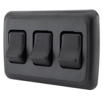 Triple Spst On-off Switch With Bezel, 12-VOLT, For Rv, Trailer, Camper (black). Fixed Price $23.78.