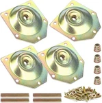 Hutlon Leg Mounting Plates, Furniture Attachment 12 Degree Angled. Fixed Price $14.76.