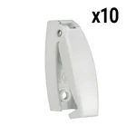 Recpro White Rv Rounded Baggage Door Catch Compartment Hardware Clips 10 Pk. Fixed Price $27.95.