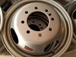 Dually Trailer Wheel Powdercoat Silver 16X6 8X6.5 Circle 4.77 Cb New!. Fixed Price $109.95.