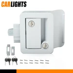 White Rv Paddle Entry Door Lock Latch Handle Knob Deadbolt Camper Cargo Trailer. Fixed Price $28.48.