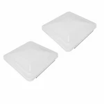 2-PACK 14" Universal Rv White Plastic Roof Vent Cover For Trailer, Camper, Motor. Fixed Price $27.99.