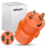 Nilight To 50AMP Rv Power Adapter Prong Female. Fixed Price $23.89.