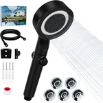 Rv Shower Head Hose 5+1 Mode High Pressure Water Saving Motorhome Black. Fixed Price $29.82.