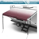 20.1FT 8' Waterproof Rv Awning Fabric Replacement For Camper Trailer Pink. Fixed Price $103.99.