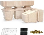 Crapapfert Wooden Furniture Legs, Set Of Replacement 4INCH,. Fixed Price $32.29.