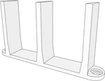 Universal Sliding Closet Door Floor Guide - Grovers Home Solutions White. Fixed Price $10.28.