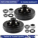 Pair 12"X2" Trailer Brake Hub Drum Kit On 5.5" For 5200 - 6000 Lbs Axle. Fixed Price $142.30.