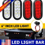 6" Oval Trailer Truck Stop Turn Tail Brake Reverse Backup Light 10 Led White Red. Fixed Price $37.99.