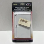 08-6305 Prime Exterior Duplex Tv/information Phone Receptacle White. Fixed Price $9.35.