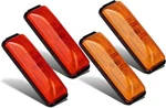 4PCS Thin Line Amber/red 4LED Side Marker Clearance Light For Trailer Truck Rv. Fixed Price $25.99.