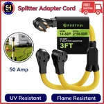 Amp Rv/ev Splitter Adapter Cord, Prong 250V Nema 14-50P To 2X 14-50R, Etl. Fixed Price $70.80.