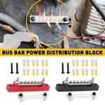6 Way Power Distribution Bus Bar Terminal 150A Battery Screws Block For Car Boat. Fixed Price $18.04.