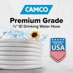 Camco 22733 - 25' Premium Grade Marine/rv Drinking Water Hose Certified. Fixed Price $15.00.
