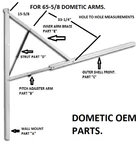 Dometic 9100/9200 Power Rv Awning 50" Aluminum Inner Arm Brace Rafter White. Fixed Price $69.99.