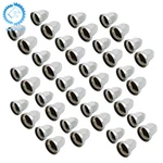 Pack Of 40 Chrome 33MM Push - On Flanged Lug Nut Covers For Semi Trucks. Fixed Price $25.56.