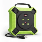 Mutecpower 45 Ft Retractable Extension Cord Reel Heavy Duty 14AWG/3C Sjtw Pow.... Fixed Price $84.56.