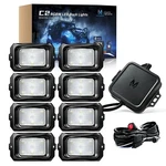 Mictuning Rgbw Led Rock Lights 8 Pods Bluetooth Underglow Underbody Neon. Fixed Price $123.49.