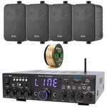 Pyle 200 Watt Bluetooth Stereo Amplifier, 4X Enrock 4" Box Speakers, Wire Bundle. Fixed Price $186.49.