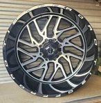 24X14 Tis 544MB Gloss Black / Machined Face Wheel 8X6.5 -76 Rim 24" Inch. Fixed Price $496.95.