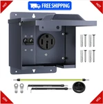 Joinfworld 50A Rv Power Outlet Box With Breaker, Nema 14-50R, Ul Listed. Fixed Price $56.97.