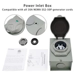 30AMP Rv Generator Inlet Box Nema SS2-50P Power 125/250V. Fixed Price $30.65.
