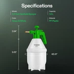 Vivosun 0.4 Gal 50OZ Handheld Garden Pump Sprayer Pressure Water Bottle. Fixed Price $32.89.