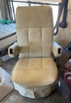 Fits 2015-2018 Thor Challenger 37KT Custom Made Leatherette Captain Seat Covers. Fixed Price $635.00.