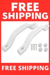 All-weather Plastic Grab Handles 9" Entry Door Assist Bar (2 Pack) White. Fixed Price $13.32.