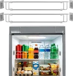 Packs Rv Refrigerator Tension Rods 13.8-25.6IN Adjustable Stainless Steel Ca. Fixed Price $31.99.