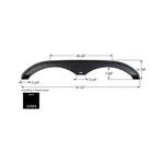 Icon 15404 Tandem Axle Fender Skirt FS5404 Black For Rv Pacific Coachworks. Fixed Price $262.79.