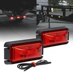 2.5" Red Led Trailer Marker Light Black Bezel Dot Fmvss 108 Sae P2PC. Fixed Price $12.99.