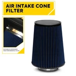 4" Blue Truck Long Performance High Flow Cold Air Intake Cone Dry Filter Auxito. Fixed Price $23.74.