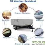 Folding Camper Waterproof & Tear-proof Rv Cover Long Trailers Fit For 14-16 Ft. Fixed Price $55.06.