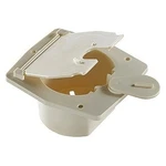 Basic 4.2"H X 3.9"W Colonial White Rectangular Flat Sided Electric Cable Hatch. Fixed Price $12.27.