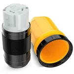 Nilight 50AMP Rv Power Cord Twist Plug With Boot Locking Cover 125/250V. Fixed Price $24.99.