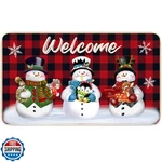 Hufand Christmas Welcome Snowman Rug Winter Season. Fixed Price $27.99.