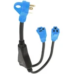 Rv Y-split Power Cord Adapter 30 Amp Plug To (2) 15 Female, Heavy Duty. Fixed Price $26.78.