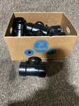 Box Of 10 Lesso 3IN Abs Pipe Fitting Reducing Tee Pvc Black LN445-030L. Fixed Price $182.28.