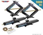 Set Hd 9000LB Rv Stabilizer Leveling Scissor Jacks W/socket & Install Kit 24". Fixed Price $144.98.