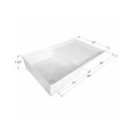 Icon 12893 Rv Trailer Camper Combo Shower Pan Polar White. Fixed Price $205.13.