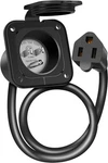 Welluck 15 Amp 125V Power Inlet With 18" Extension Cord, Black. Fixed Price $21.41.