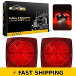 Partsam 12V Submersible Led Trailer Lights, Red White, IP68. Fixed Price $39.99.